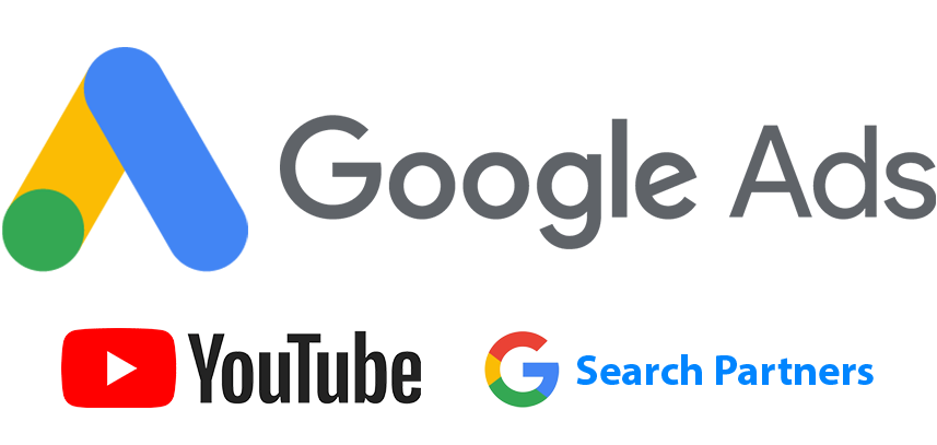 Google Ads, YouTube, Google Search Partners