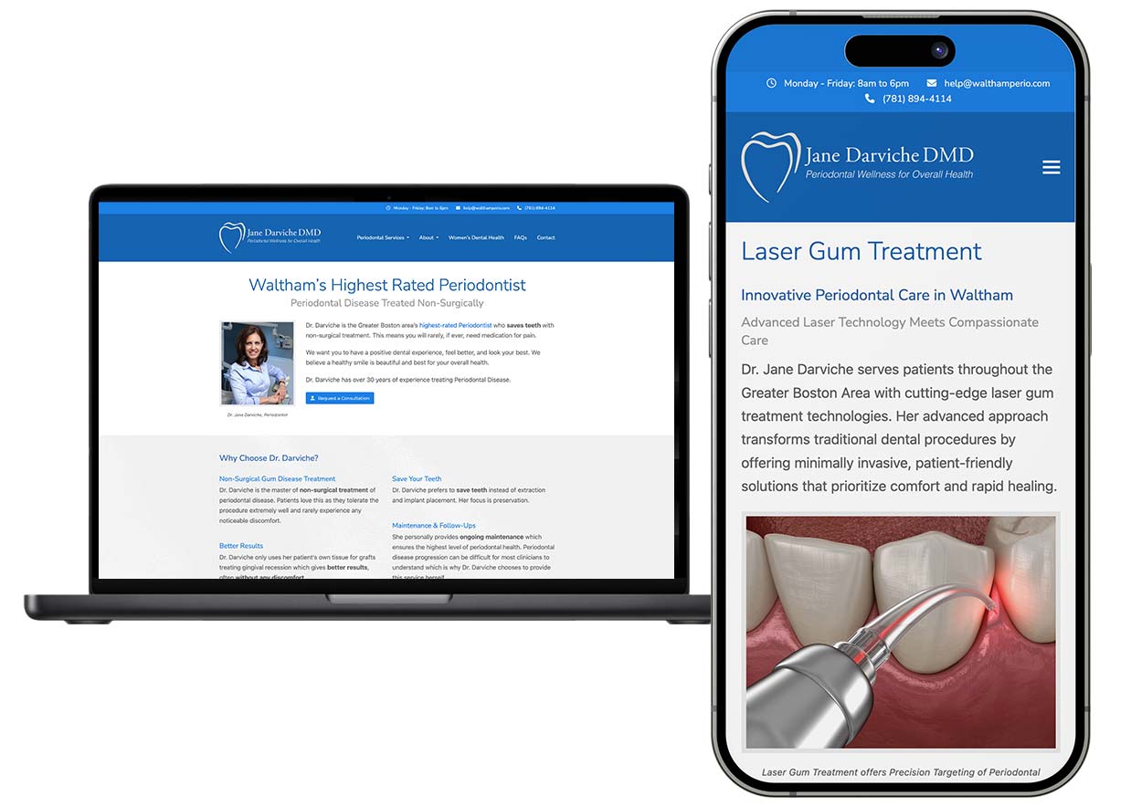 Waltham Periodontal website example