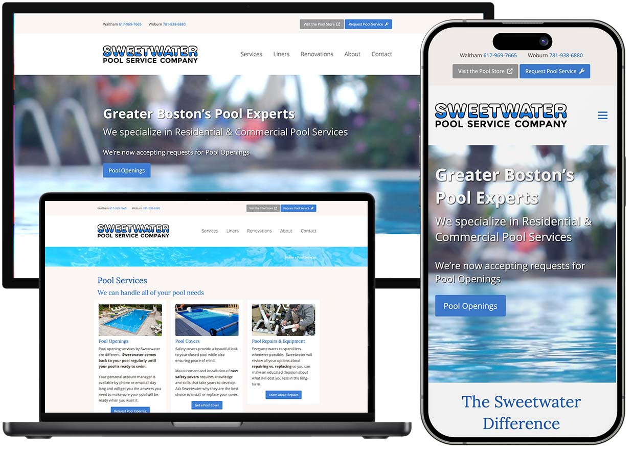 Sweetwater Pool Service Homepage